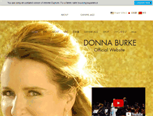 Tablet Screenshot of donnaburke.com